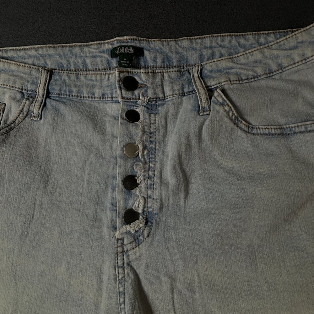 Wild Fable 5 Button Jean Shorts Size 18 - Picture 2 of 8